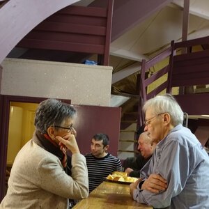 M Bouzonie et JG Bourdu en pleine discussion