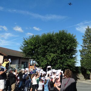 arrivée du drone