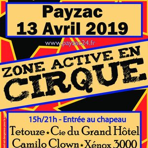Mini festival de cirque à Payzac en Dordogne